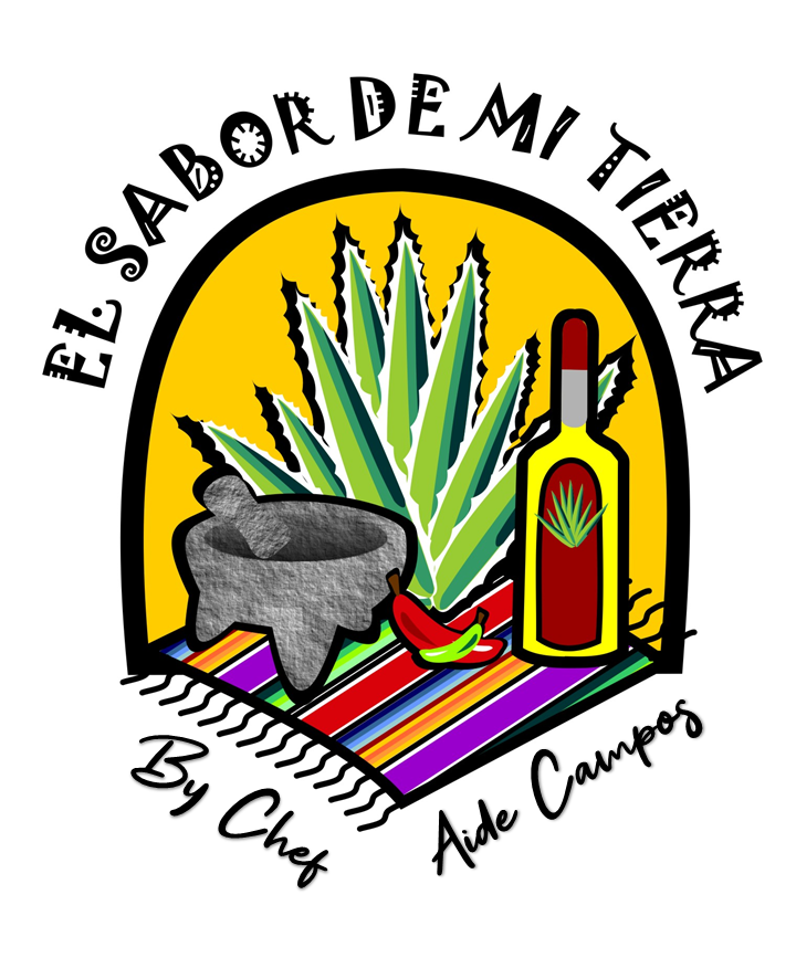 LOGO EL SABOR DE MI TIERRA BY CHEF AIDE CAMPOS